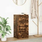 vidaXL Dressoir 37,5x35x76 cm bewerkt hout gerookt, Minder dan 50 cm, Verzenden, Nieuw, 25 tot 50 cm