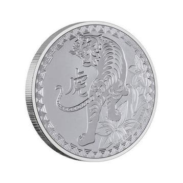 Niue. 2 Dollars 2022 1 oz $2 Niue Year of the Tiger Silver