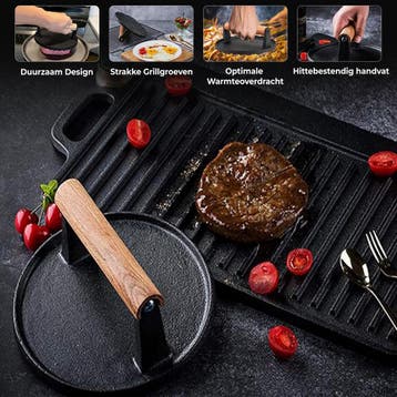 HI NATURE™ Burgermakers - Professionele Hamburgerpers en, Ophalen of Verzenden, Zo goed als nieuw, Hi Nature