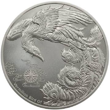 Samoa Four Guardians #2 Vermilion Bird of the South 1 oz, Verzenden, Munten