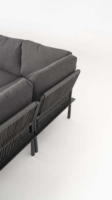 Hoek Loungeset Trino Aluminium Datho Outdoor Antraciet, Verzenden, Nieuw