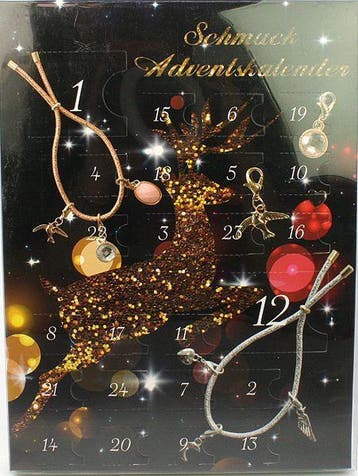 Azoza 24-delige Dames Kerst Adventskalender Sieraden Bedels, Sieraden, Tassen en Uiterlijk, Bedels, 4 bedels of meer, Verzenden