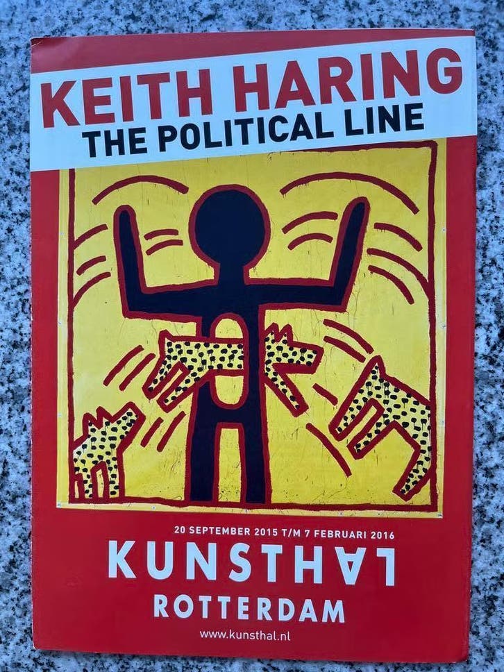 Keith Haring – The political line, Boeken, Kunst en Cultuur | Beeldend, Gelezen, Schilder- en Tekenkunst, Verzenden