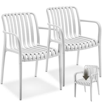Tuinstoelen Alcudia, weerbestendig, stapelbaar, Verzenden, Nieuw