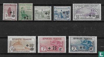 Frankrijk - Oorlogswezen, met opdruk - 1922, Verzenden, Postfris