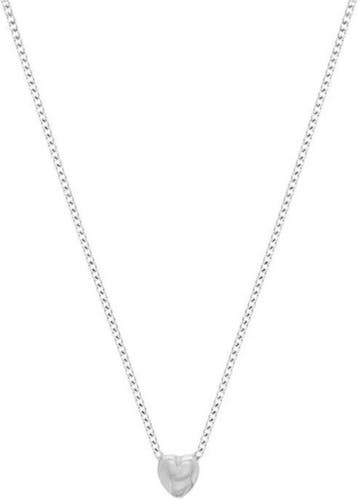 Glams Ketting Hart 1,0 mm 40 + 5 cm - Zilver, Verzenden, Nieuw