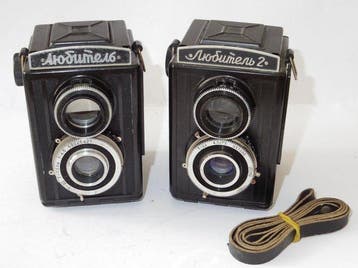 Lubitel 1 en Lubitel 2 - Cyrillisch schrift zeldzaam - jaren, Nieuw