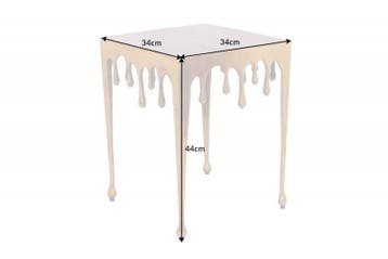 Extravagante bijzettafel LIQUID LINE S 34cm goud, Huis en Inrichting, Tafels | Sidetables, Ophalen of Verzenden, Nieuw
