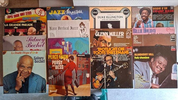 Sidney Bechet, Shirley Bassey, Count Bassie, Duke Ellington,, Cd's en Dvd's, Vinyl Singles