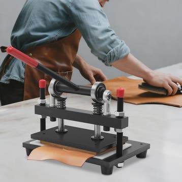 Handmatige Leer Snijmachine - Krachtige Clicker Press voor L, Verzenden, Nieuw
