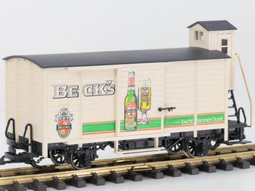 LGB 4026 A Becks bierwagen met remmershuisje, Metallrader, Gebruikt, Overige typen, Ophalen of Verzenden, LGB