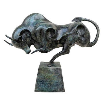 Beeldje - Abstract Bull - Brons