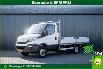 Iveco Daily 50C15 3.0L | Open Laadbak | Kraan | Euro 6 |, Stof, Gebruikt, Iveco, Wit