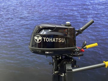 Tohatsu 4 pk buitenboordmotor, Minder dan 5 pk, Viertaktmotor, Ophalen of Verzenden, Zo goed als nieuw