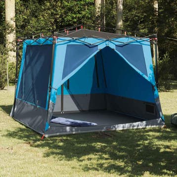 vidaXL Binnentent 6-persoons Blauw taft, Verzenden, Nieuw, Tot en met 2