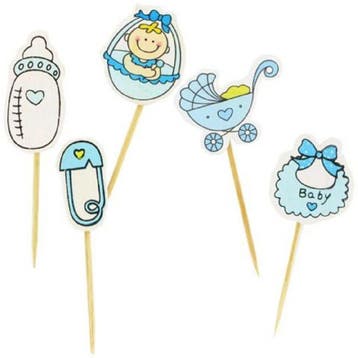Patis Decor Taartprikkers Baby Boy 10st., Verzenden, Nieuw