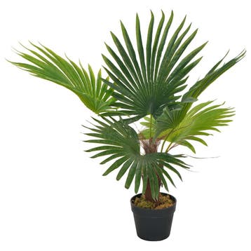 vidaXL Kunstplant met pot palm 70 cm groen, Verzenden, Nieuw