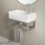 Wiesbaden Nick Frame voor Fontein - 395x150x215mm - RVS, Huis en Inrichting, Badkamer | Badkamermeubels, Ophalen of Verzenden