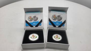 Aruba. 5 Florin 2012 Choco, 2 stuks, Proof (Zonder