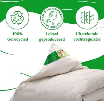2dekans | Ten Cate GreenComfort NEXTLIFE 4-Seizoenen Dekbed, Ophalen of Verzenden, Zo goed als nieuw, Wit