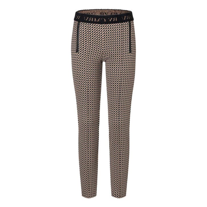 Cambio • pantalon Ros motief • 36, Kleding | Dames, Broeken en Pantalons, Bruin, Nieuw, Maat 36 (S), Verzenden
