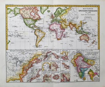 World Map - Mercator-projectie / Engeland / Verenigde, Boeken, Atlassen en Landkaarten, Nieuw