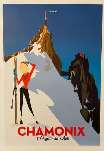 Monsieur Z - Affiche de Tourisme LAiguille du Midi -