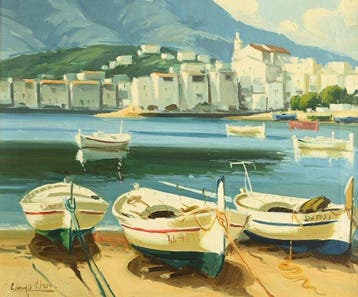 Spaanse school (XX) - Le port de Cadaqués