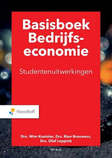 9789001738242 Basisboek bedrijfseconomie uitwerkingen, Verzenden, Zo goed als nieuw, M.P. Brouwers