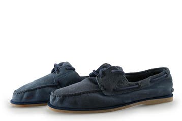 Timberland Instappers in maat 47½ Blauw, Kleding | Heren, Schoenen, Timberland, Overige typen, Gedragen, Verzenden
