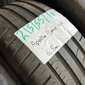 4 x Apollo 215-55-16 Zomerbanden 6,5mm, 16 inch, Ophalen of Verzenden, Band(en), Personenwagen