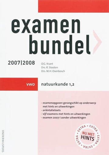 Examenbundel Natuurkunde 1,2 2007/2008 VWO - Krant, Verzenden, Gelezen