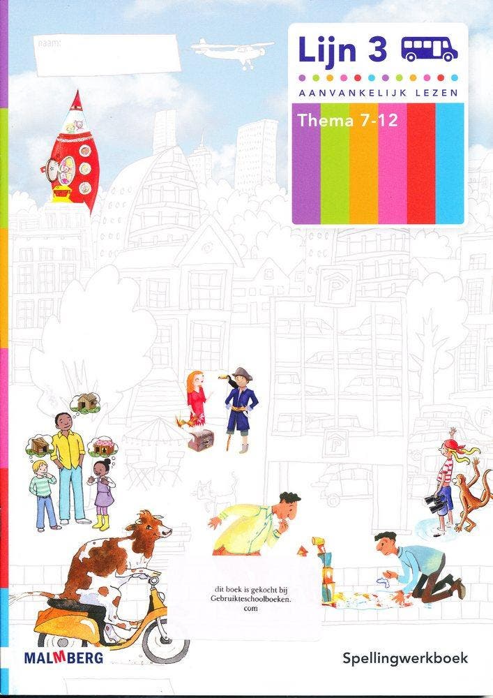 Lijn 3 Spellingwerkboek thema 7-12 (per stuk), Boeken, Schoolboeken, Nieuw, Verzenden