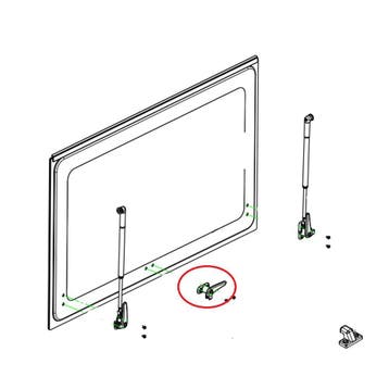 Dometic D-Lux Venster Vergrendeling Rechts, Ophalen of Verzenden, Nieuw