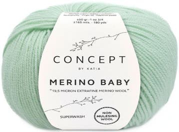 Katia Concept Merino Baby - 156 pastelgroen - Wol Garen, Ophalen of Verzenden, Nieuw