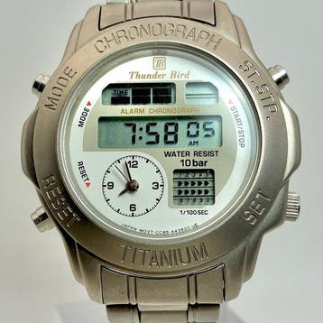 Citizen - Thunder Bird Ana-Digi Titanium Chronograph -, Nieuw