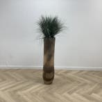 Palmvaas met kunstrietgras, hoogte 175 cm, Huis en Inrichting, Kamerplanten, Ophalen of Verzenden