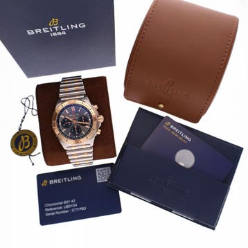 Breitling Chronomat B01 42mm UB0134101B1U1; Chronograaf h..., Overige merken, Overige materialen, Ophalen of Verzenden, Zo goed als nieuw