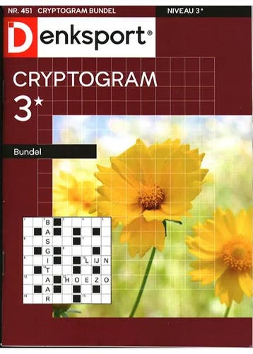 Denksport Cryptogram Bundel - 451 2025, Verzenden, Nieuw, Sport en Vrije tijd