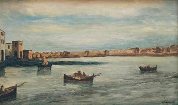 W. Laurenti (XX) - Taranto dopo la pesca (1971), Antiek en Kunst