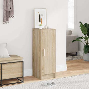 vidaXL Schoenenkast 32x35x92 cm bewerkt hout sonoma, Verzenden, Nieuw