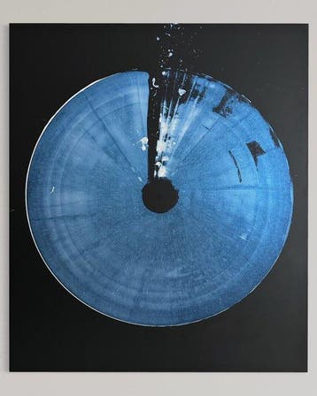 Eren - Zen Iris in Blue - XXL, Antiek en Kunst
