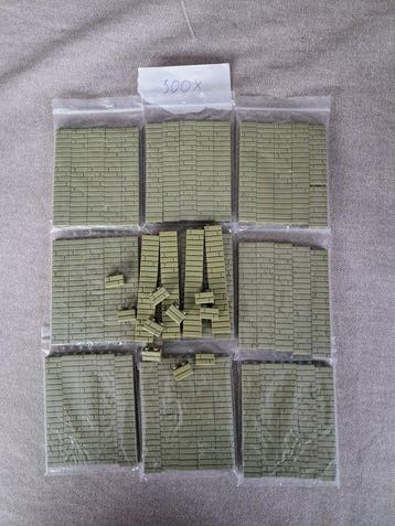 Lego Onderdelen - LEGO - 500x Brick, Modified 1 x 2 with, Nieuw