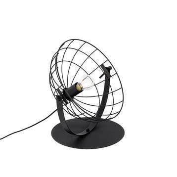 Industriële tafellamp zwart verstelbaar - Hanze, Huis en Inrichting, Lampen | Tafellampen, Verzenden, Nieuw