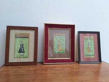 A.R. Penck (1939–2017) - 3 Miniatures moghol indo-persanes