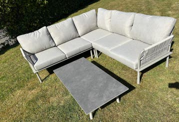 Hoek Loungeset - Trino - Aluminium - Datho Outdoor - Beige, Verzenden, Nieuw