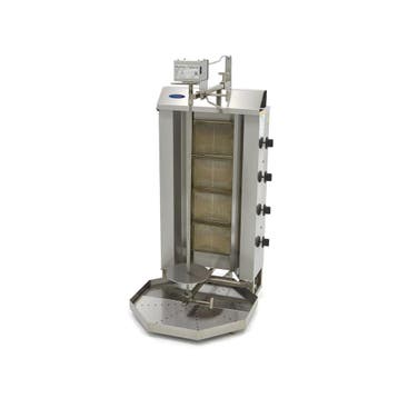 Shoarma Grill - 4 Branders - 50 Kg Vlees - Gas, Verzenden, Nieuw in verpakking, Ovens, Magnetrons en Steamers