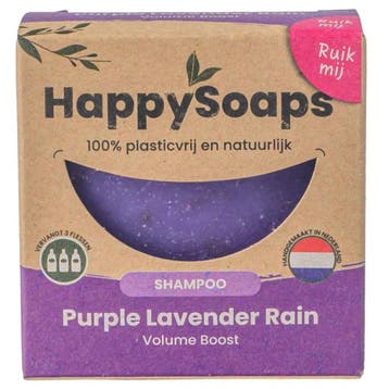 HappySoaps – Shampoo Bar Purple Lavender Rain – 70 gr, Verzenden, Nieuw