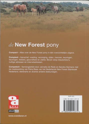 New Forestpony / Over Dieren / 180 9789058212375 J. de Rade, Verzenden, Gelezen, J. de Rade