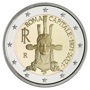 Italië 2 Euro Rome  2021, Postzegels en Munten, Munten | Europa | Euromunten, Verzenden